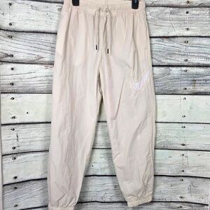 Nike Womens White Woven Jogger Pants Size Small NWT